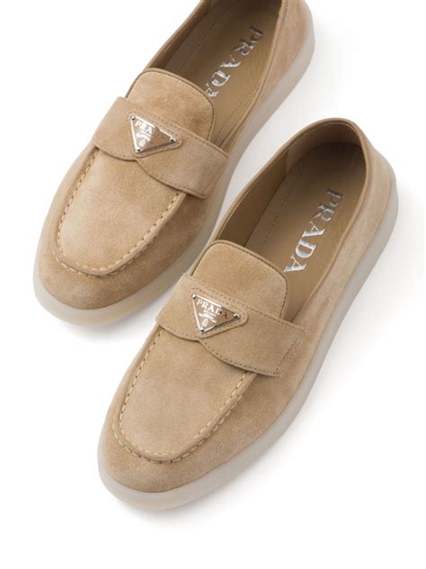 prada shoes women's loafers|prada suede loafer.